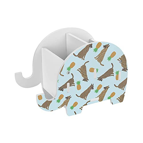 Shepherd Pineapple Elephant Pencil Holder Cell Phone Stand Removable Pen Cup Desk Decor Organizer Box