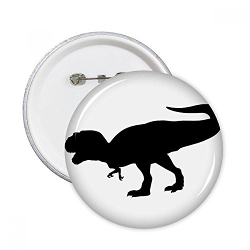 Dinosaur Bones Miniature Fierce Round Pins Badge Button Emblem Accessory Decoration 5pcs