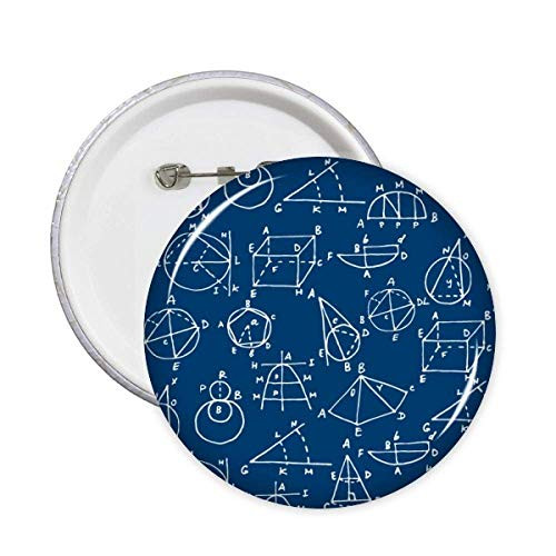 Angle Geometric Mathematical Science Pins Badge Button Emblem Accessory Decoration 5pcs