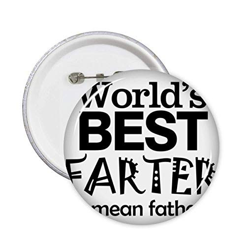 Best Father Quote Father's Day Pins Badge Button Emblem Accessory Decoration 5pcs