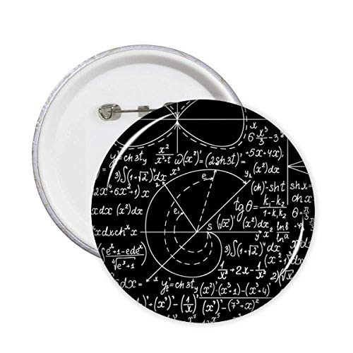 Formulas Science Calculus Stick Figure Pins Badge Button Emblem Accessory Decoration 5pcs