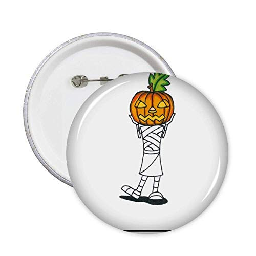 Halloween Monster Pumpkin Horus Pins Badge Button Emblem Accessory Decoration 5pcs