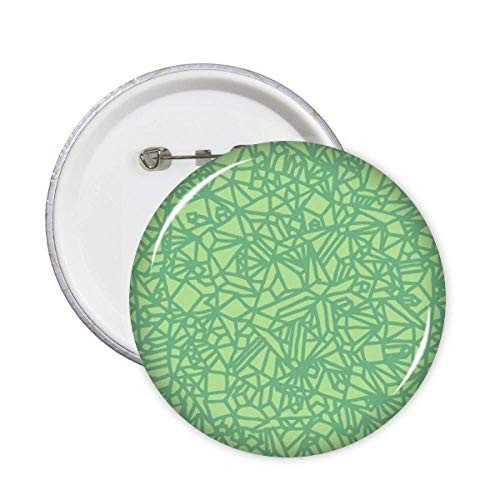 Green Patterns Interlaced Lines Abstract Pins Badge Button Emblem Accessory Decoration 5pcs