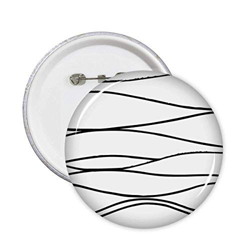 Irregular Line Texture Art Deco Gift Fashion Pins Badge Button Emblem Accessory Decoration 5pcs