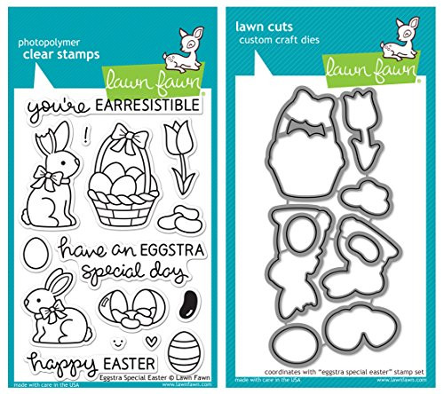 Lawn Fawn Eggstra Special Easter Stamp and Die Bundle - Two Items