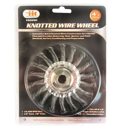 IIT 82290 4-1/2-Inch Knotted Wire Wheel Brush