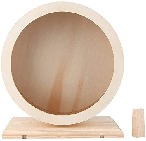 Hamster Wooden Running Wheel,Hamster Silent Exercise Wheels, Small Animal Play Toy for Rat Gerbil Mice Chinchillas Hedgehogs Guinea Pigs -M- Hamster Wooden Running Wheel,Hamster Silent Exercise Wheels, Small Animal Play Toy for Rat Gerbil Mice Chinchillas Hedgehogs Guinea Pigs -M-