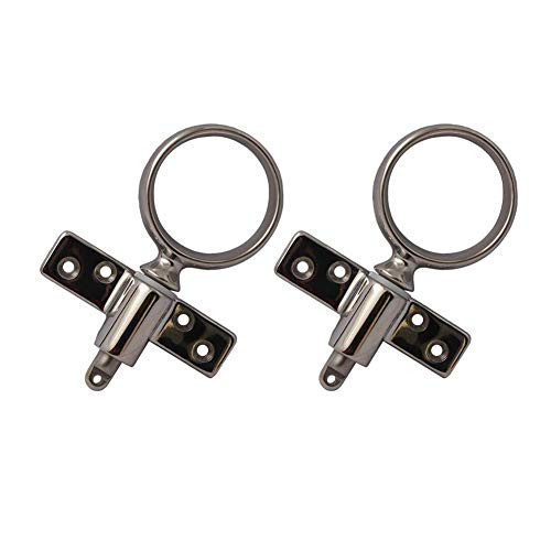 M-ARINE BABY 2X Stainless Steel Oarlock Sockets Side Mount Line Brass Boat Side Mount Rowlock