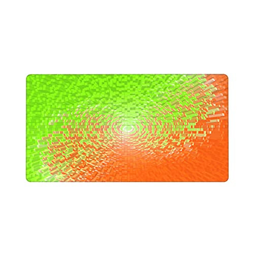 Green and Orange Computer Mouse Pad,Laptop Mouse Pads for Computers, Gaming, Office
