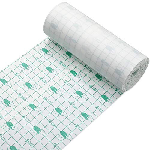 Waterproof Adhesive Bandage Transparent Stretch Adhesive Bandage Roll Clear Adhesive Bandages Dressing Roll -6 Inches x 10.94 Yards-