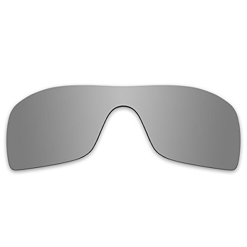 Replacement Polarized Lenses for Oakley Batwolf Sunglasses -Titanium Mirror-