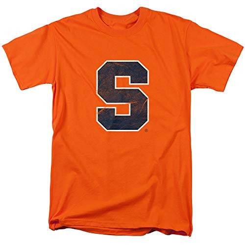 Syracuse University Official Primary Logo Unisex Adult T Shirt,Orange, Large