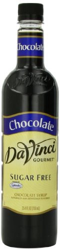 DaVinci Sugar Free Chocolate Syrup 750ml Plastic Single Bottle,25.4 Fluid ounces (Pack of 3)