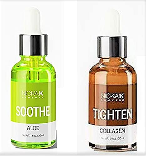 Nicka K Facial Ampoule Serum, Net. Wt. 1 Fl oz -Aloe  and  Collagen-