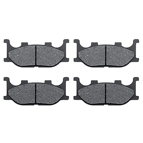 KMG Front Brake Pads Compatible with 2009-2011 Yamaha FZ6R - Non-Metallic Organic NAO Brake Pads Set