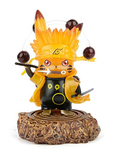 DOMAN Pikachu Cosplay Uzumaki Action Figure Statues Rikudousennin Modo GK Collection Birthday Gifts PVC 3.5"