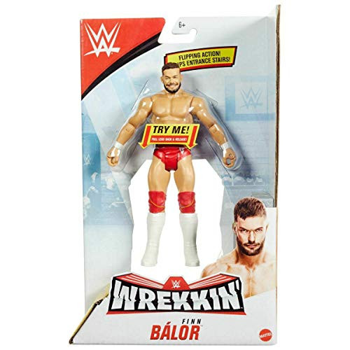 COLLECTOR WWE WREKKIN - FINN Balor - Action Figure Complete with Wreck-able Accessory, Approx 6"