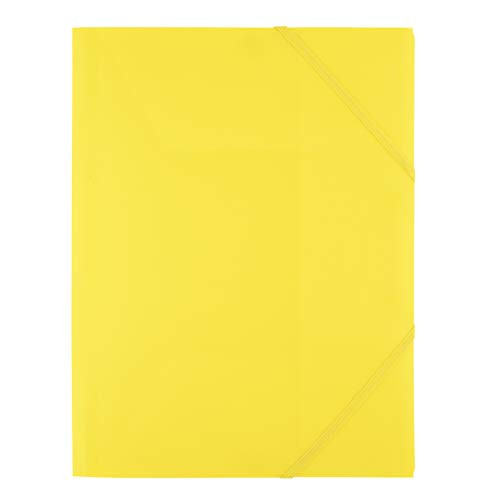 D.RECT Elasticated Folder with Elastic Band Yellow