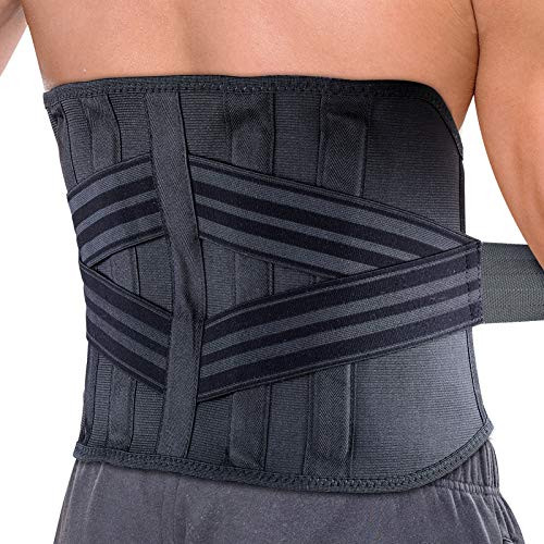 Back Support Belt?Breathable Adjustable Back Braces?Lower Back Pain Relief Compression Belt Men Women , Immediate for Sciatica, Spinal Stenosis, Scoliosis or Herniated Disc.