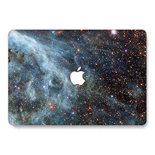 MacBook Pro 13 Case Retina Display 2012-2015 Ver A1425 and A1502, Jiehb Plastic Hard Shell Case Only Compatible MacBook Retina 13 inch -NO Touch- - Blue Star