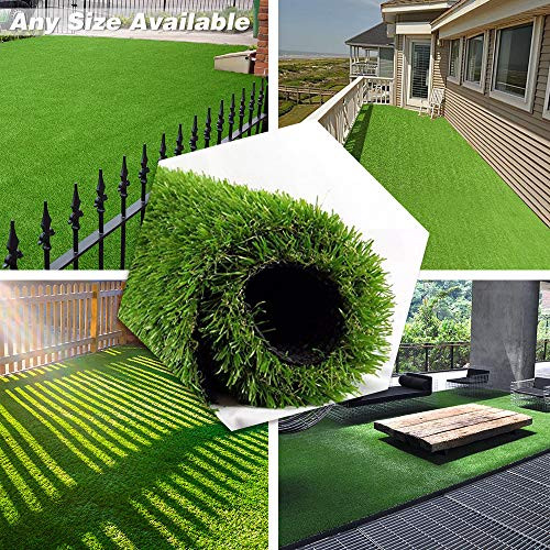 PET GROW Realistic Artificial Grass Rug - Indoor Outdoor Garden Lawn Patio Balcony Synthetic Turf Mat - Thick Fake Grass Rug 3.3 FT x5FT(16.5Square FT)