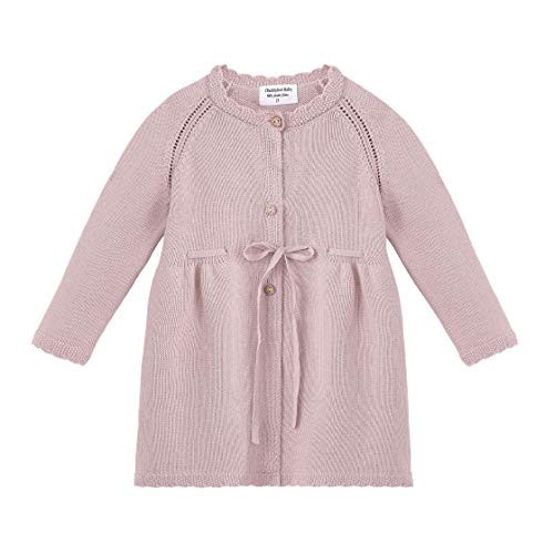 CHUBBYBUN BABY Toddler Girls Cotton Knit Cardigan -Beige 24M- CHUBBYBUN BABY Toddler Girls Cotton Knit Cardigan -Beige 24M-