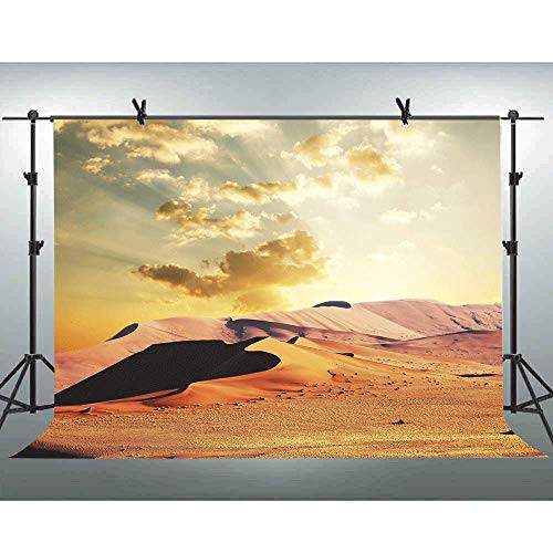 FLASIY 10x7FT Desert Hill Photography Backdrop White Clouds Nature Landscape Photo Background for Photographer YouTube Photo Video Studio Props PAY070