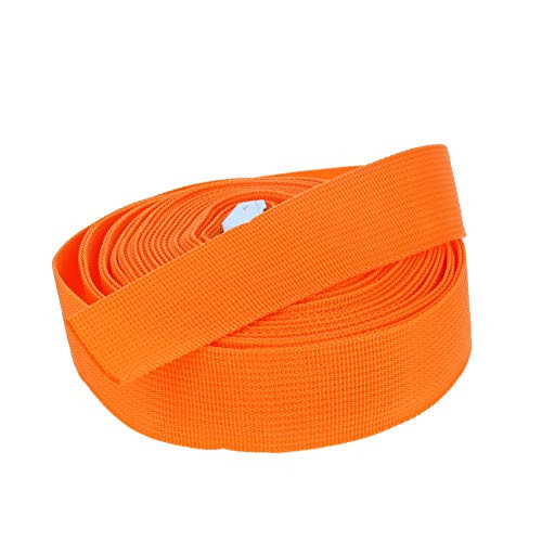 MroMax 1.5" Width x 19.69ft Length Lashing Straps Polypropylene Cam Buckle Lashing Straps 300Kg Load Cargo Tie Down Strap 38mm x 6M for Moving Cargo Orange Tone 2Pcs
