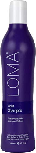 Loma Hair Care Violet Shampoo, Vanilla Bean/Blood Orange, 12 Fl Oz