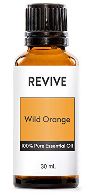 Wild Orange Essential Oil 30mL by Revive Essential Oils - 100 percent Pure Therapeutic Grade, For Diffuser, Humidifier, Massage, Aromatherapy, Skin  and  Hair Care