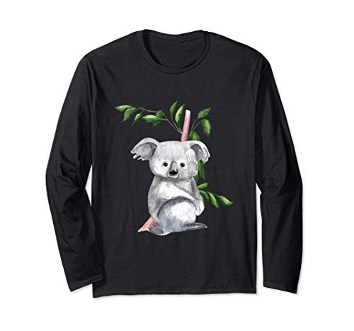 Lovely Koala Bear Figure for Cute Australian Native Bear Long Sleeve T-Shirt