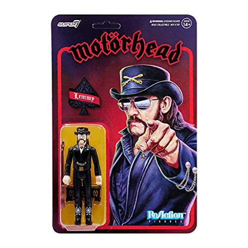 SUPER7 Motorhead Lemmy -Skull Pile Shirt- Reaction Figure