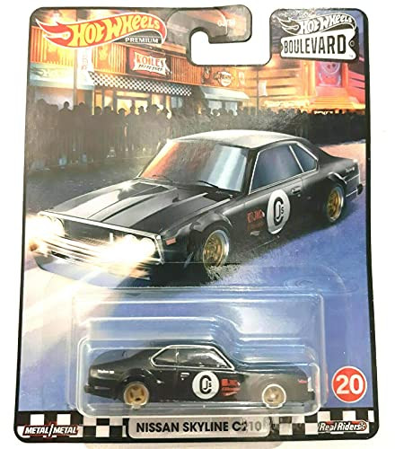 DieCast Hotwheels Skyline C210 - 2020 Boulevard 1-64 Scale Premium, Black