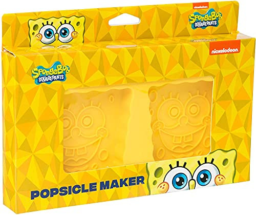 Silver Buffalo Nickelodeon's Spongebob Squarepants 2pc Popsicle Maker Set, yellow, regular -SG13367PB-