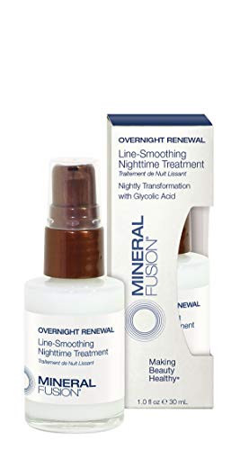 Mineral Fusion Overnight Renewal Line-Smoothing Night time Treatment, 1 Ounce -Packaging May Vary-