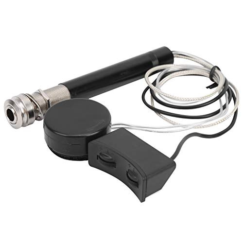 Keenso Guitar Pickup, Guitar End Button Pickup Brass Jack Active Acoustic Folk Classical Music Instrument Accessories