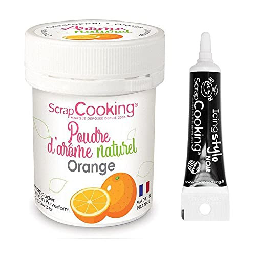 Natural flavour powder 15 g Orange  plus Icing black pen
