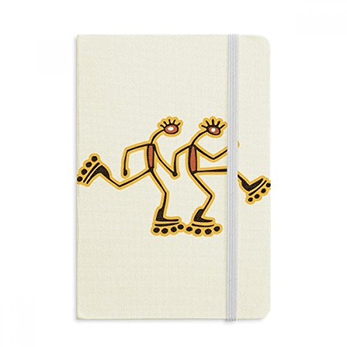Egypt Figure Roller Skating Pattern Notebook Official Fabric Hard Cover Classic Journal Diary