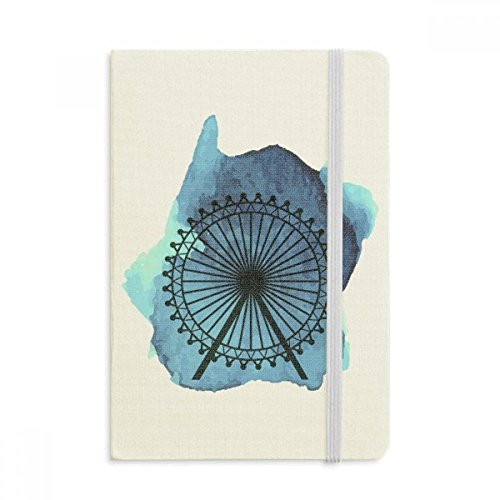 London Eye Ferris Wheel England Britain UK Notebook Official Fabric Hard Cover Classic Journal Diary London Eye Ferris Wheel England Britain UK Notebook Official Fabric Hard Cover Classic Journal Diary