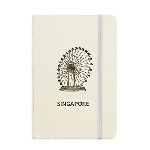 Singapore Ferris Wheel Notebook Official Fabric Hard Cover Classic Journal Diary Singapore Ferris Wheel Notebook Official Fabric Hard Cover Classic Journal Diary