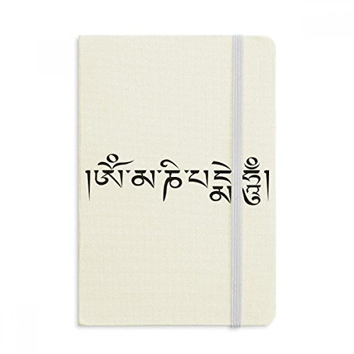 Customs Sanskrit Character Figure Words Notebook Official Fabric Hard Cover Classic Journal Diary