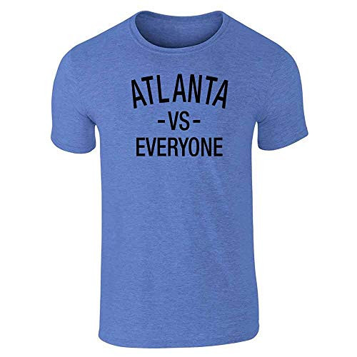 Pop Threads Atlanta vs Everyone Sports Fan Heather Royal Blue S Graphic Tee T-Shirt for Men