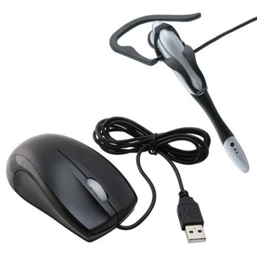 Ergonomic Optical Scroll Wheel Mouse/Multi-Purpose Headset