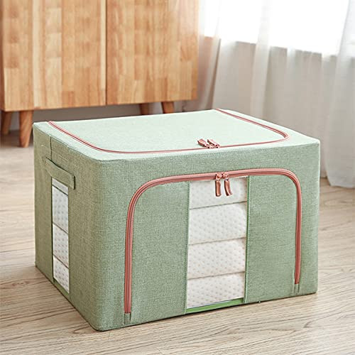 Storage Bags, 16x12x8 Clothes Storage Bins Foldable Closet Organizers, Storage Bags for Clothes, Foldable Organizer with Reinforced Handle, Clear Window, for Comforters, Clothes, Blankets, Bedding