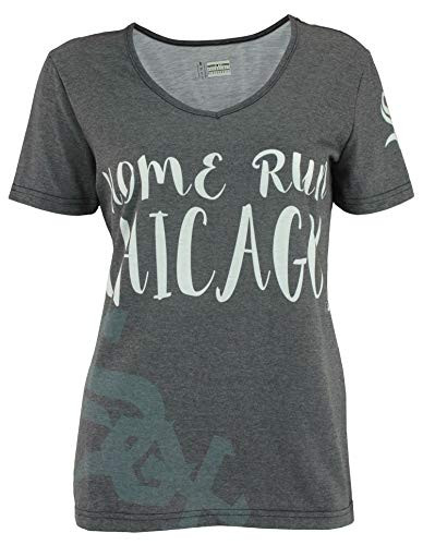 FOCO MLB Women's Team Color Gradient Tee -Chicago White Sox, Medium-
