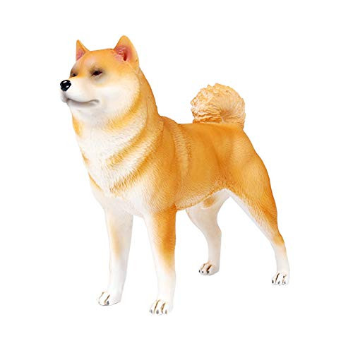 Simulated Dog Figurine Realistic Dog Model Plastic Animal Figurine for Collection Science Educational Prop -Shiba Inu - Simulated Dog Figurine Realistic Dog Model Plastic Animal Figurine for Collection Science Educational Prop -Shiba Inu -