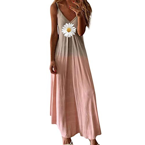 Maxi Dress for Women, Womens Tie-Dye Beach Pullover Maxi Sundress Ladies Loose Long Slip Dress Pink Maxi Dress for Women, Womens Tie-Dye Beach Pullover Maxi Sundress Ladies Loose Long Slip Dress Pink