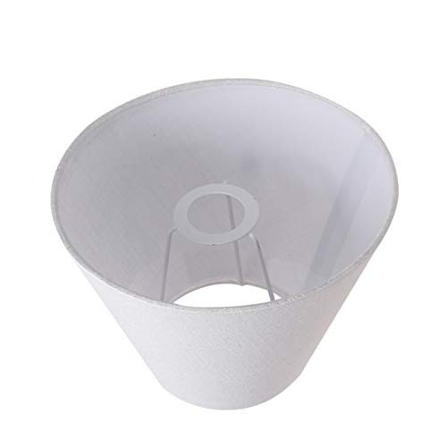 Beaupretty Fabric Small Lamp Shade Replacement Barrel Lampshade Clip- On Light Shades Natural Cloth Shade for Candelabra Chandeliers Table Desk Lamp