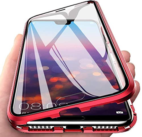 Leton-US Samsung Galaxy A51 5G Case,Ultra Slim Clear Full-Body Heavy-Duty Protection with Built-in Screen Protector,Anti-Scratch Shockproof Dual Layer Cover Case for Samsung Galaxy A51 5G Red