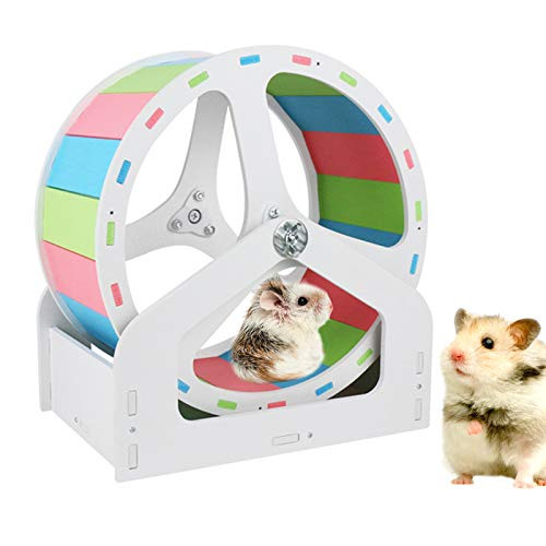 Hamster Wheel, Silent Hamster Exercise Wheel, Cage Activity Accessories Running/Playing Toy for Rats Gerbils Chinchillas Mice Hedgehogs Guinea Pigs, 8.19 inch,Multicolor Hamster Wheel, Silent Hamster Exercise Wheel, Cage Activity Accessories Running/Playing Toy for Rats Gerbils Chinchillas Mice Hedgehogs Guinea Pigs, 8.19 inch,Multicolor